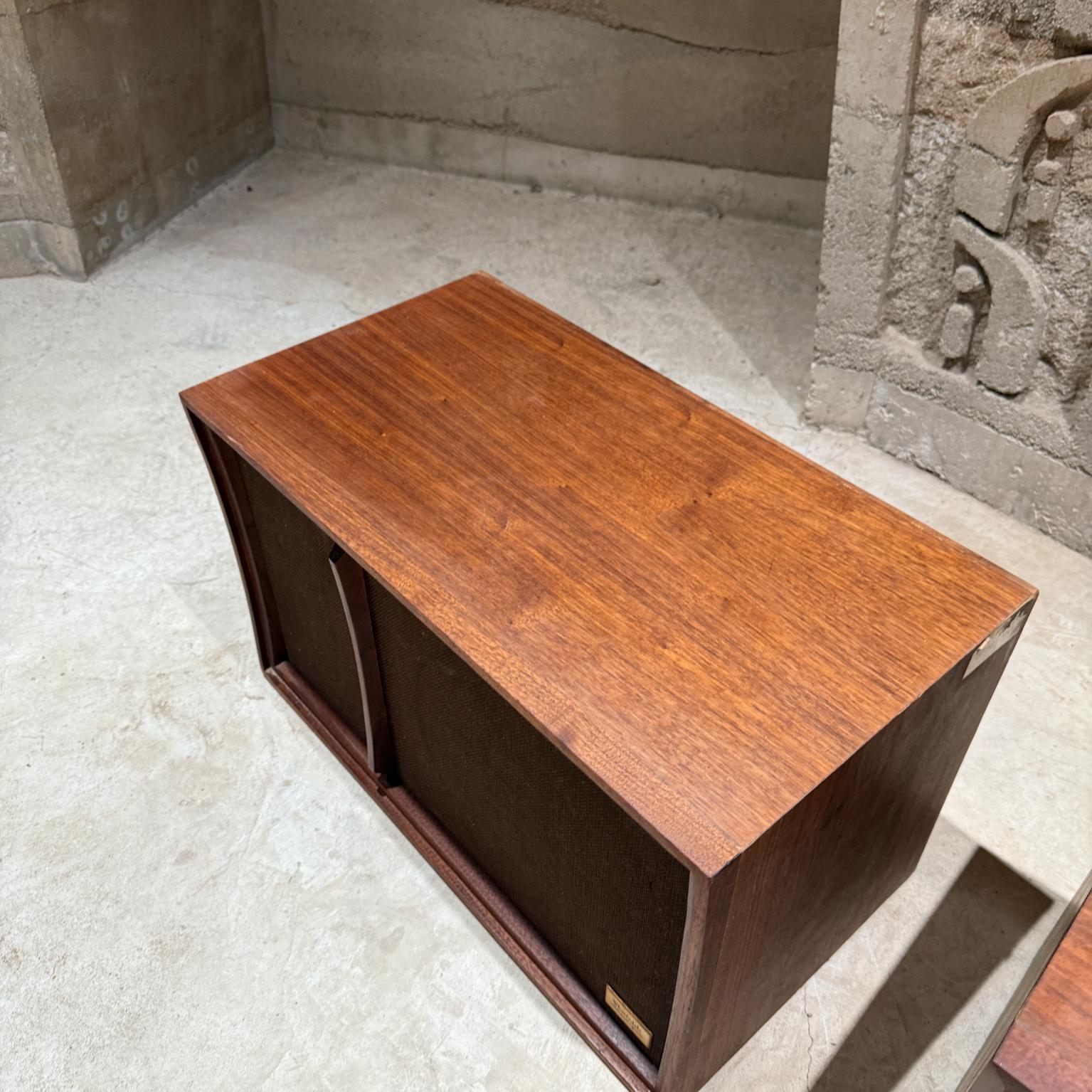 Mid-20th Century Mid Century Modern  Pair of Warfedale Speakers Walnut For Sale