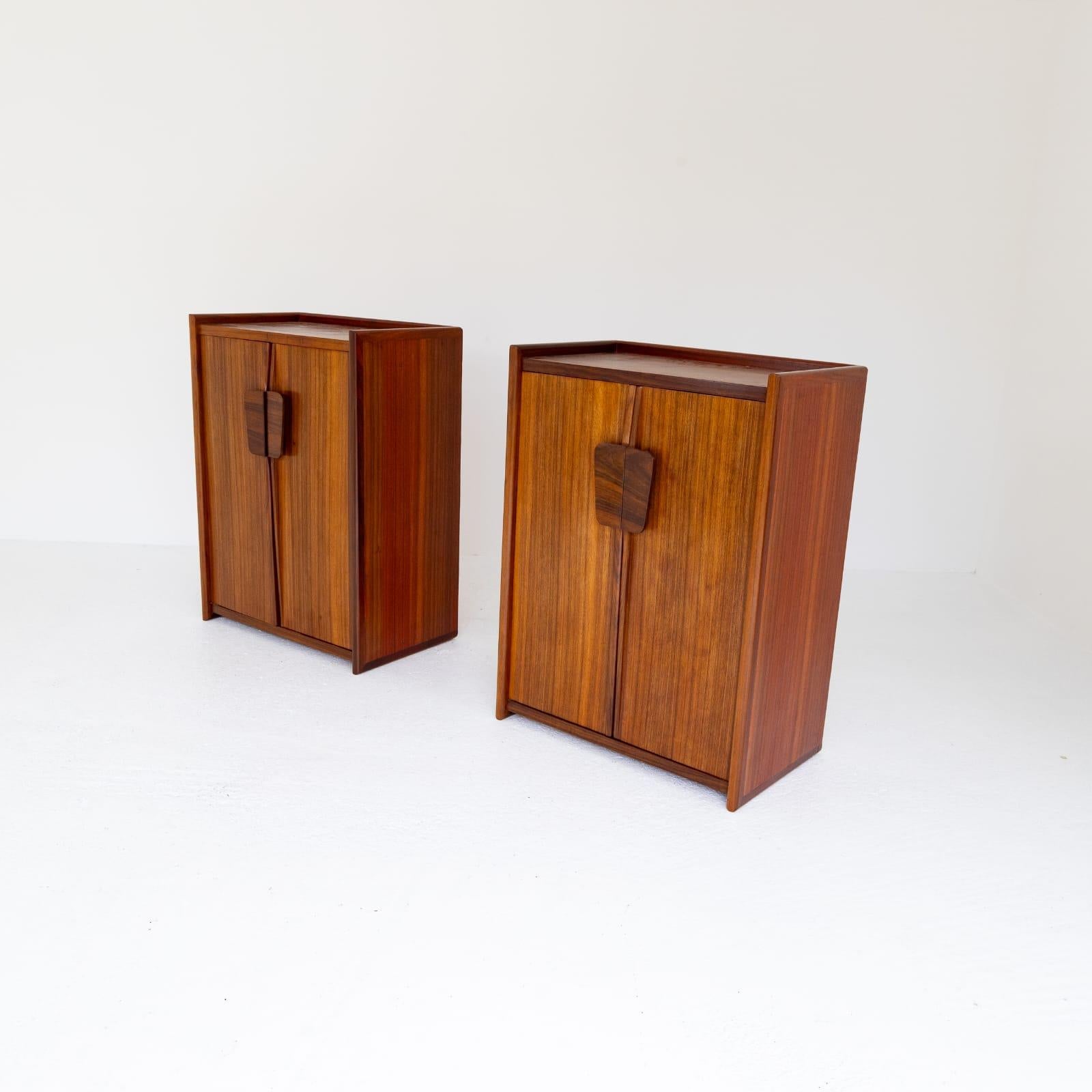 Mid-Century Modern Pair of Wood Buffets Cabinets. Italy, 1950s 7