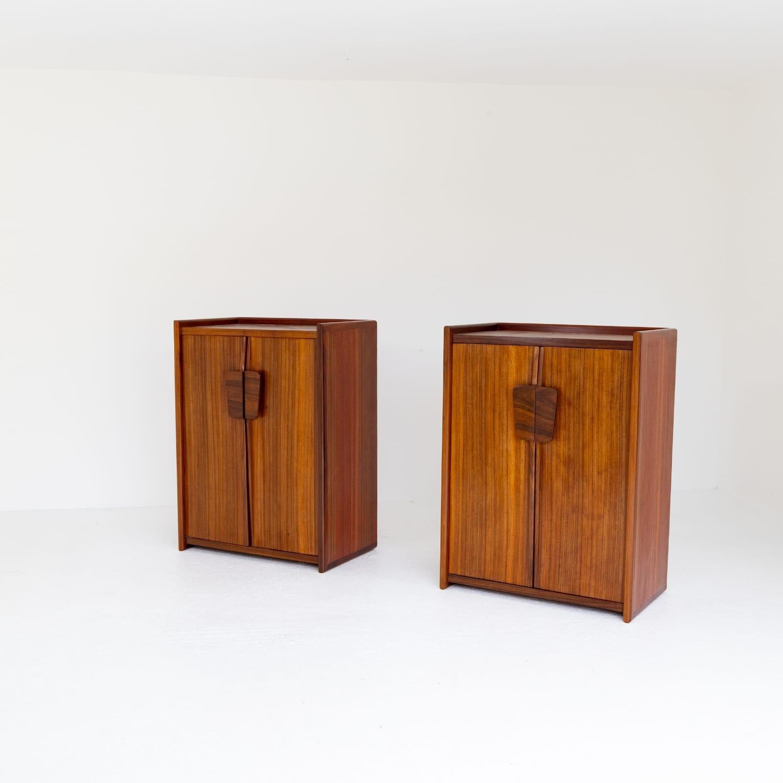 Mid-Century Modern Pair of Wood Buffets Cabinets. Italy, 1950s 8
