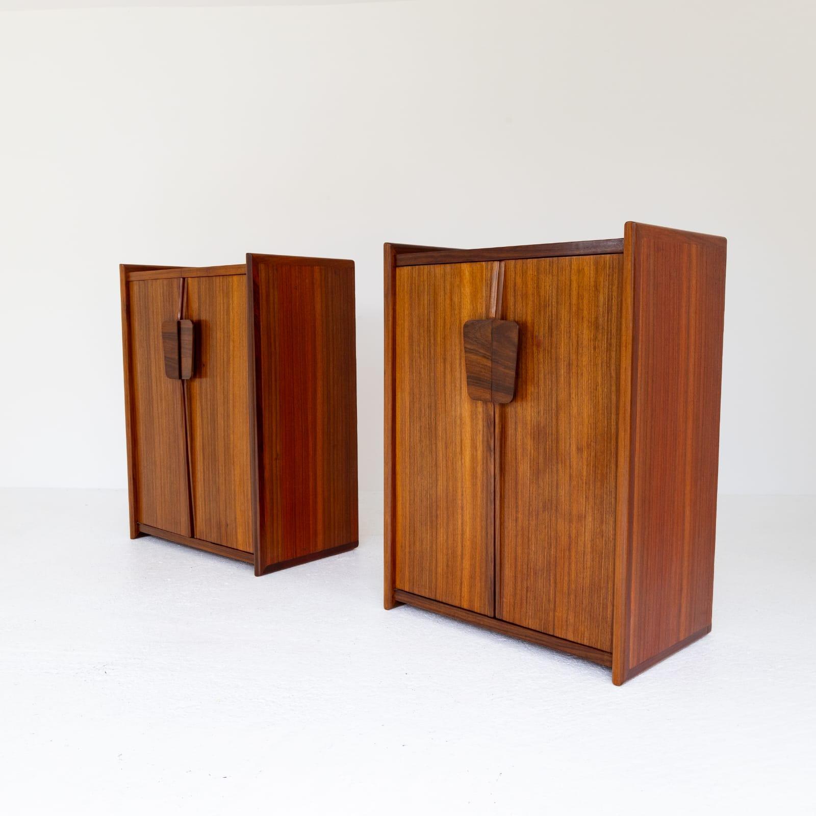 Mid-Century Modern Pair of Wood Buffets Cabinets. Italy, 1950s 9
