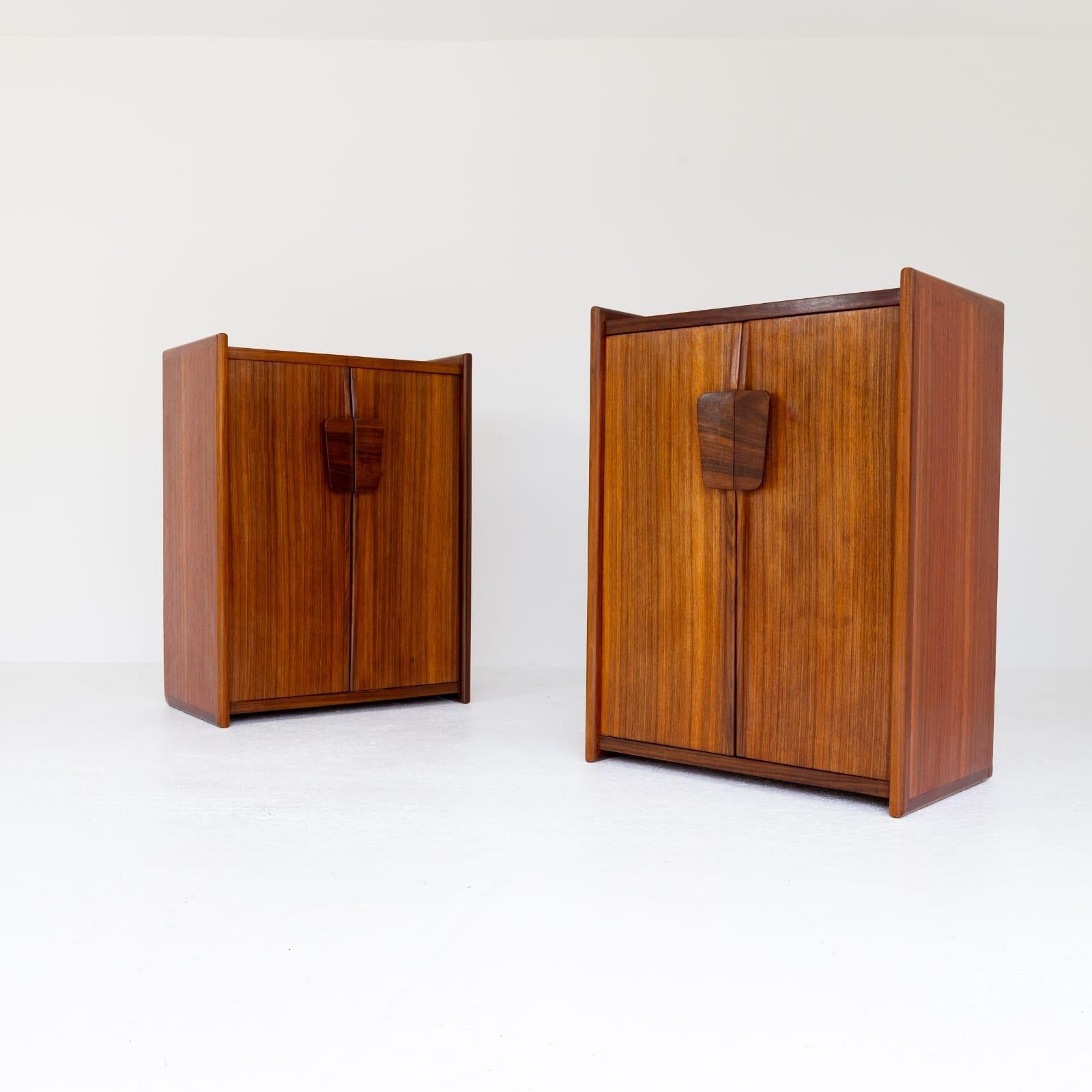 Mid-Century Modern Pair of Wood Buffets Cabinets. Italy, 1950s 1