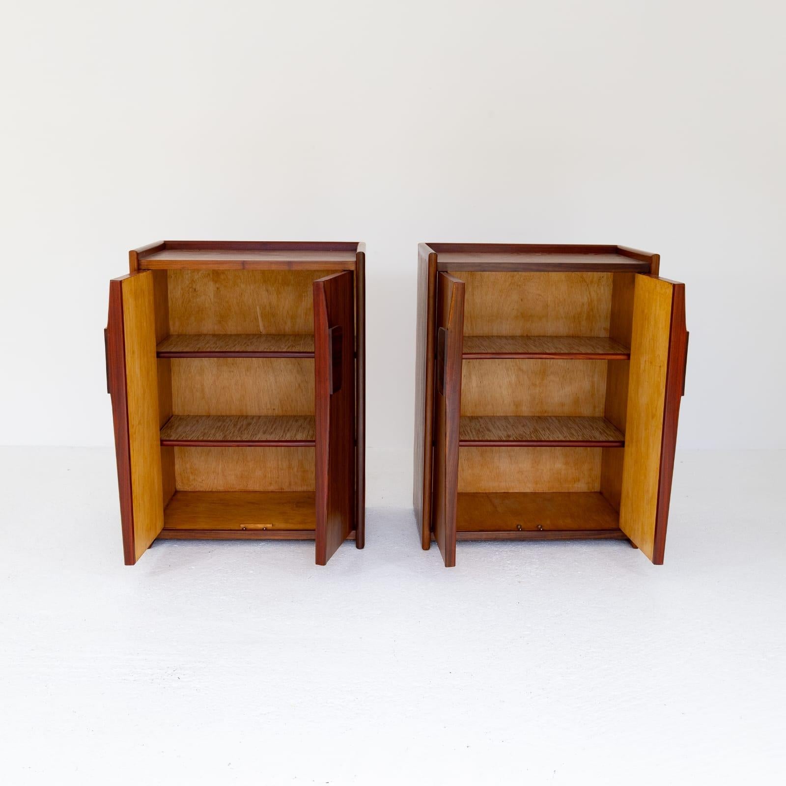 Mid-Century Modern Pair of Wood Buffets Cabinets. Italy, 1950s 2
