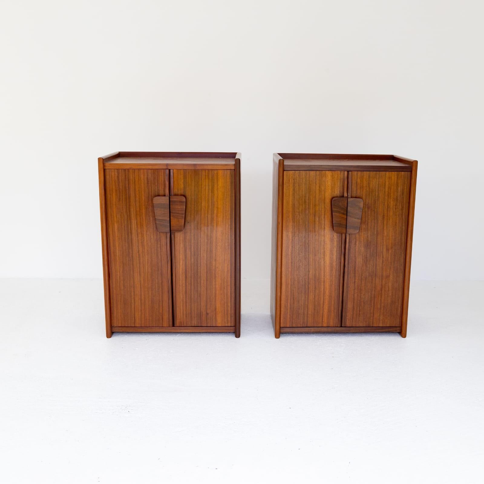 Mid-Century Modern Pair of Wood Buffets Cabinets. Italy, 1950s 3