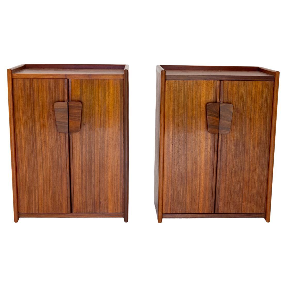 Mid-Century Modern Pair of Wood Buffets Cabinets. Italy, 1950s