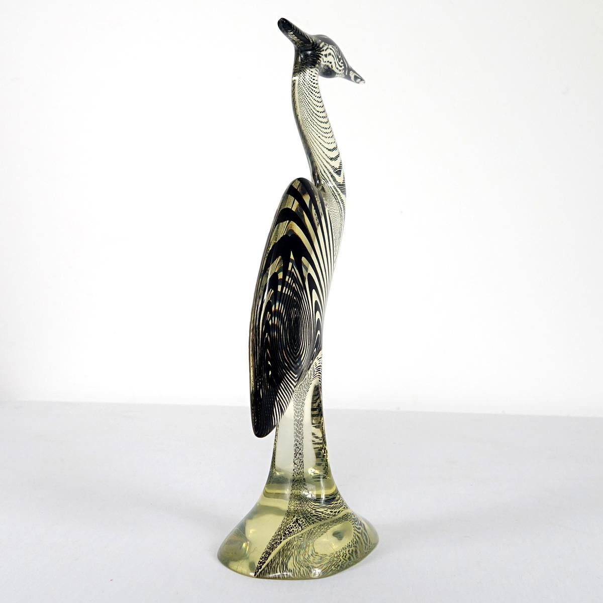 Mid-Century Modern Pair of Extra Large Herons in Lucite Made by Abraham Palatnik In Good Condition For Sale In Doornspijk, NL
