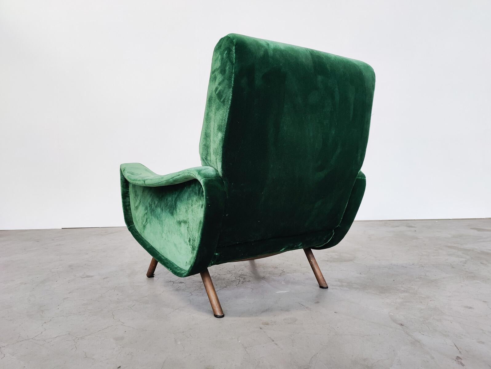 Mid-Century Modern pair of Zanuso armchairs for Arflex, Model Lady, 1950s.