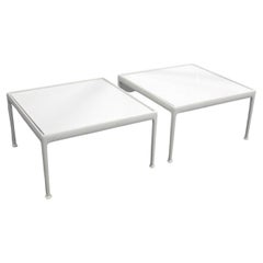 Mid-Century Modern Pair Outdoor Patio Tables by Richard Schultz for Knoll