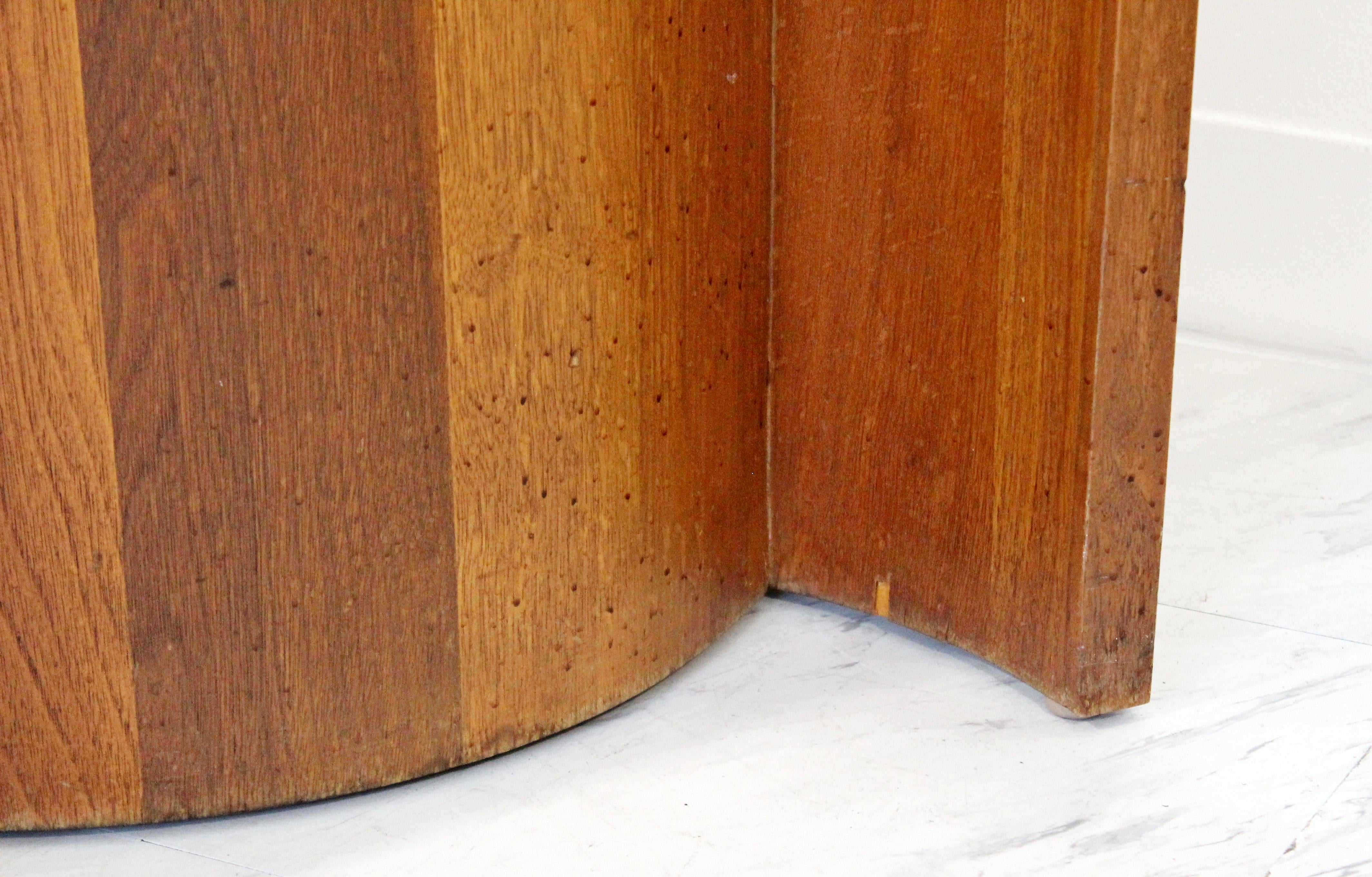 Mid-Century Modern Pair Sculptural Wood Glass Side End Tables 4