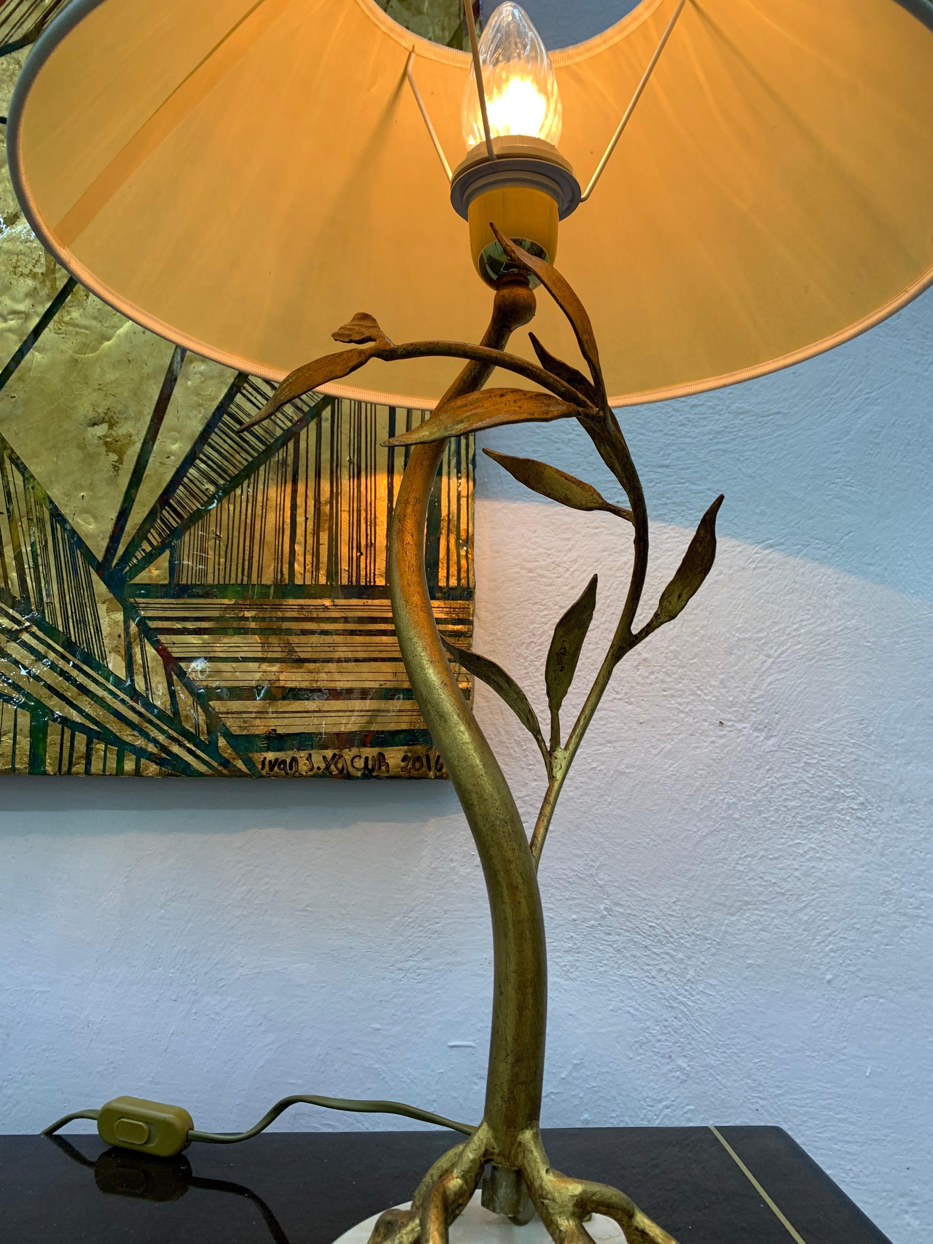 Late 20th Century Mid-Century Modern Pair of Table Lamps Attributed to Jacques Duval Brasseur For Sale