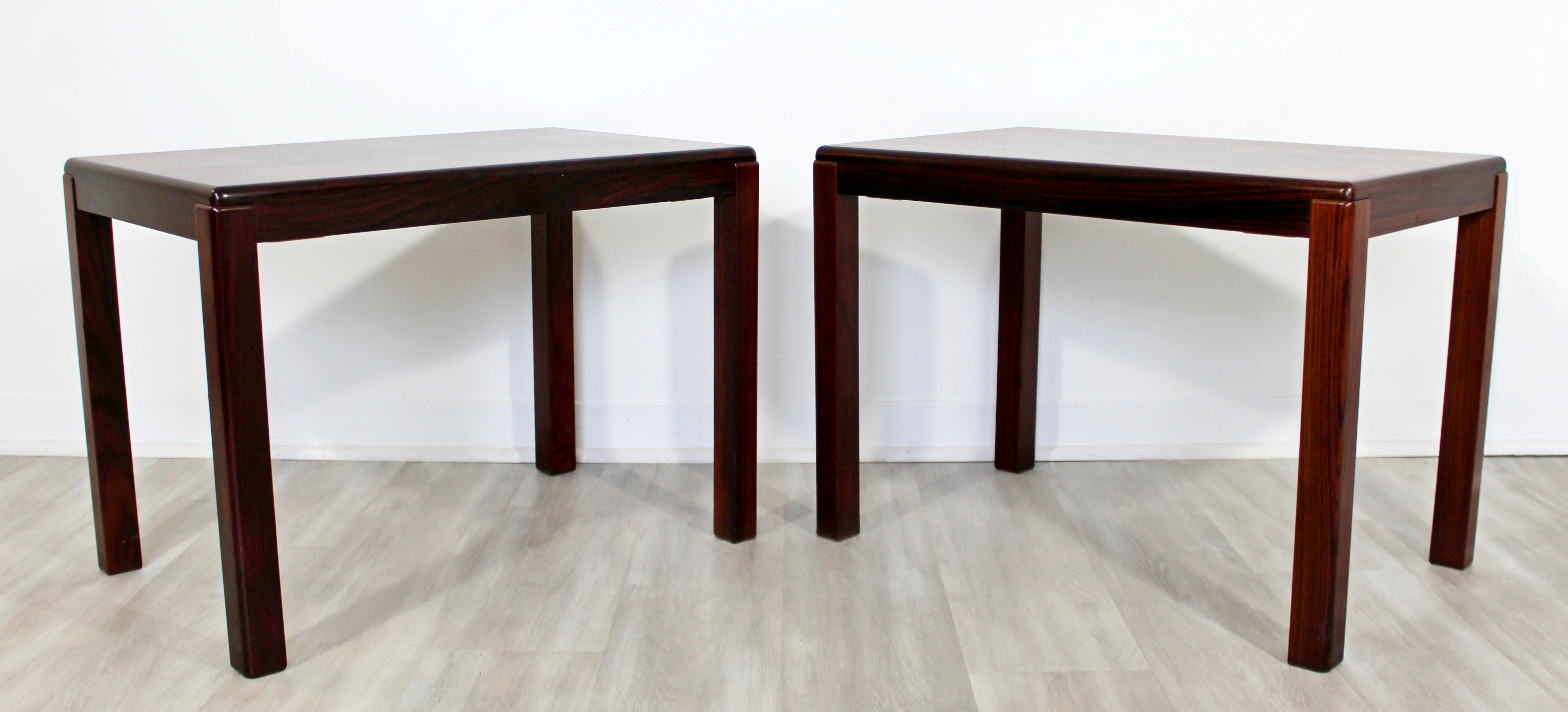 rosewood end tables