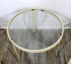 Mid-Century Modern Pair of Woodard Margarita Patio Chaise Lounge Chairs & Table