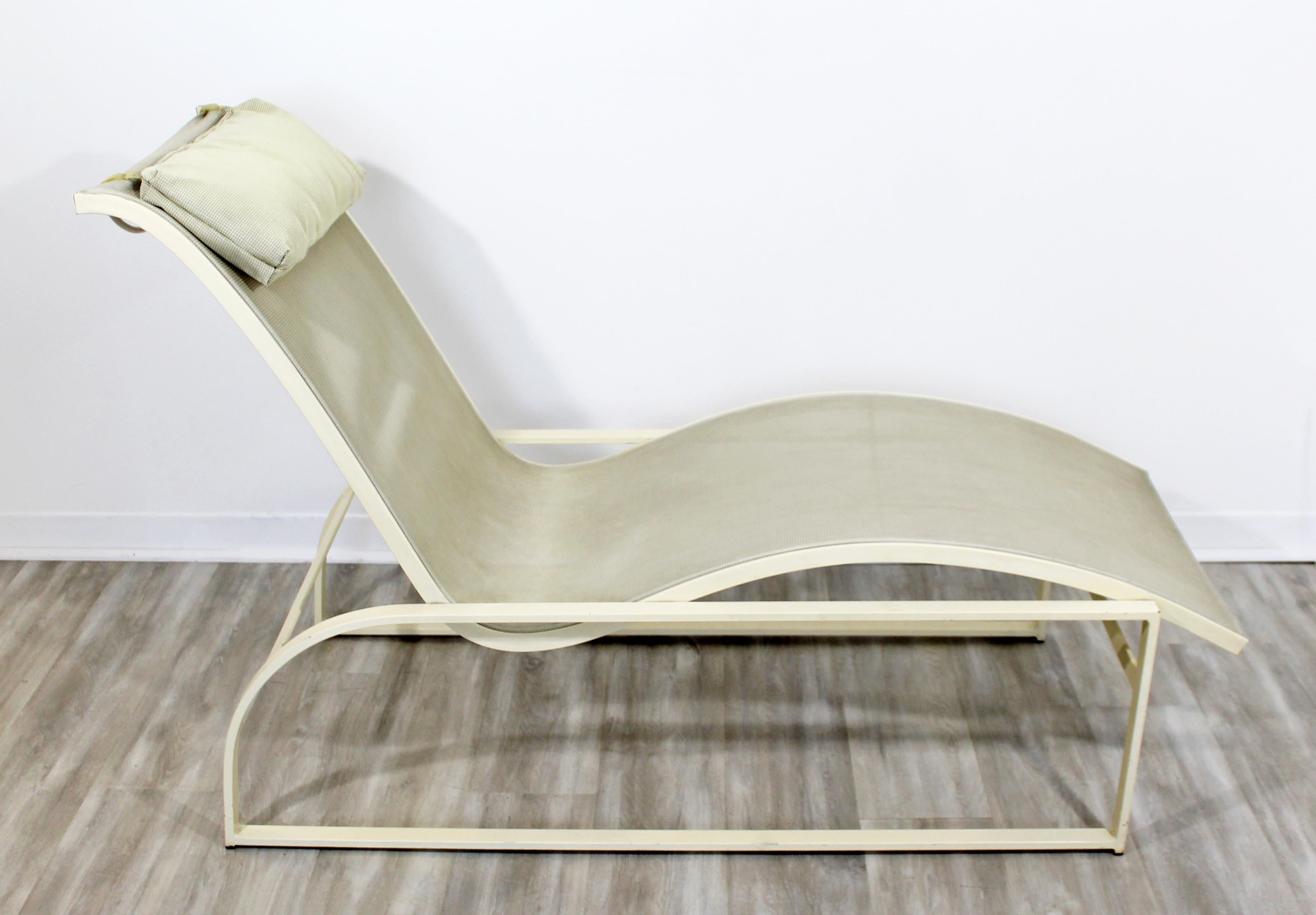 Mid-Century Modern Pair of Woodard Margarita Patio Chaise Lounge Chairs & Table 1