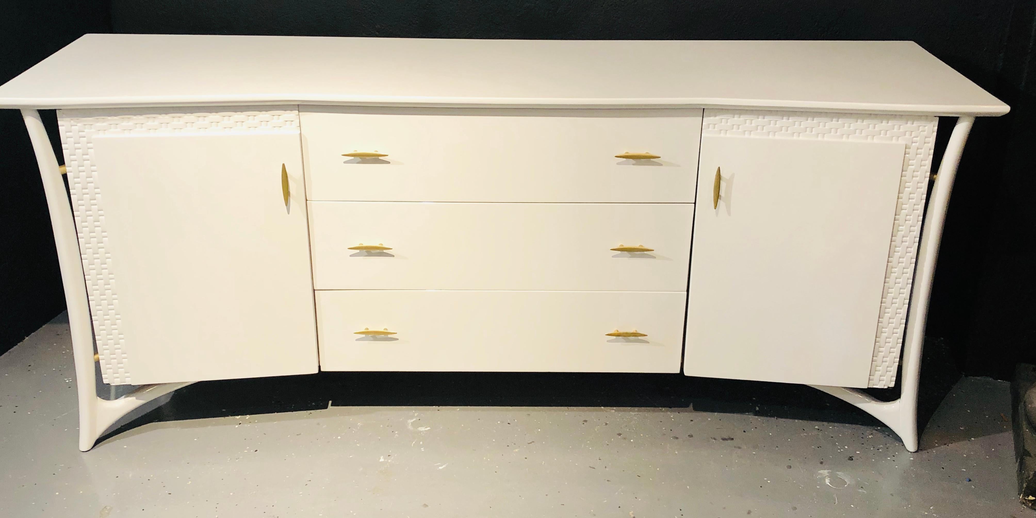 Mid-Century Modern Piet Hein Lacquered Dresser, Chest or Sideboard In Good Condition In Stamford, CT