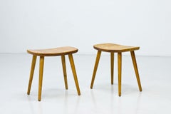 Mid-Century Modern "Palle" Stools in Birch by Yngve Ekström, Sweden, Set of 2