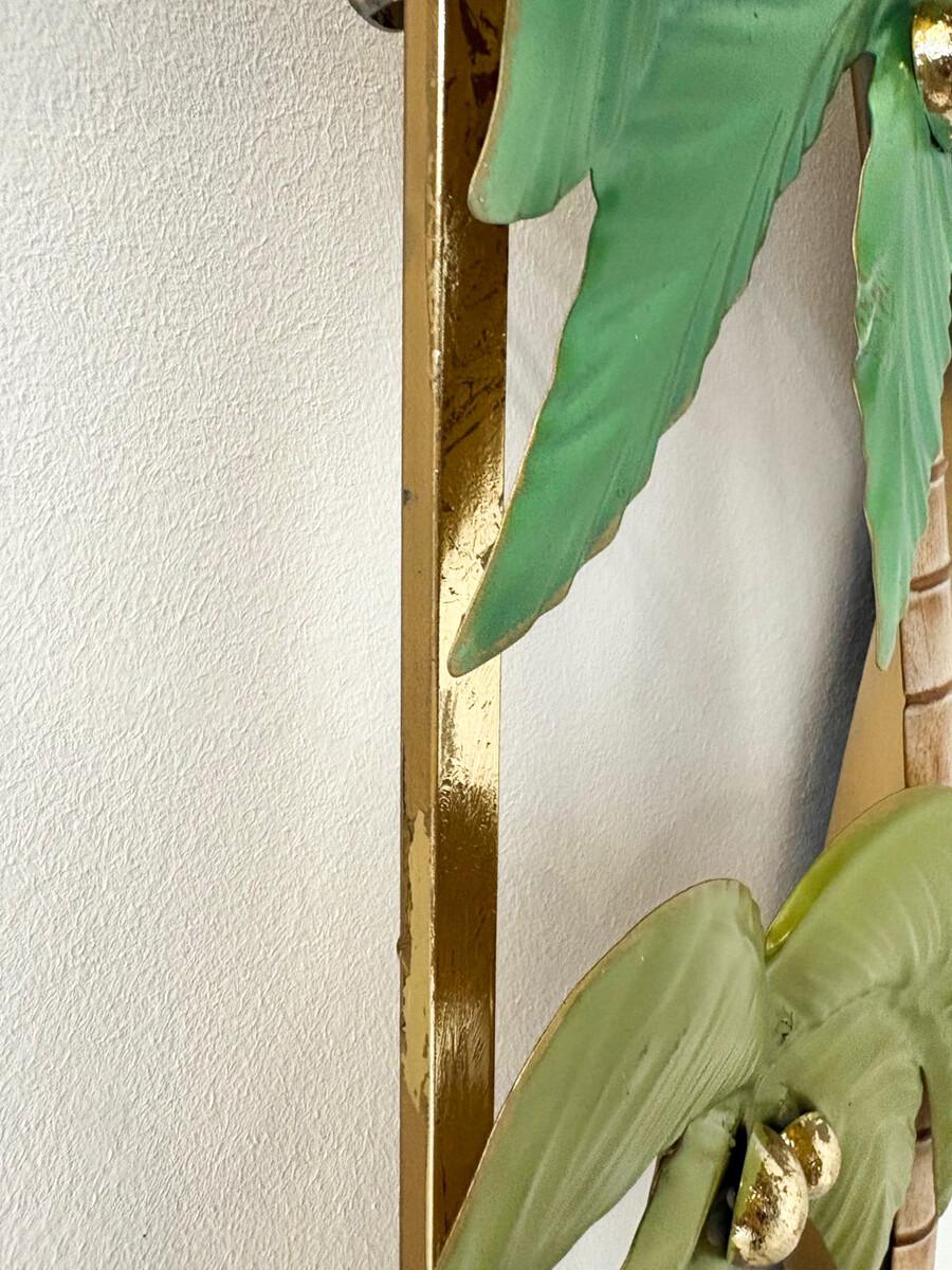 20th Century Mid-Century Modern Palm Mirror, Italy For Sale