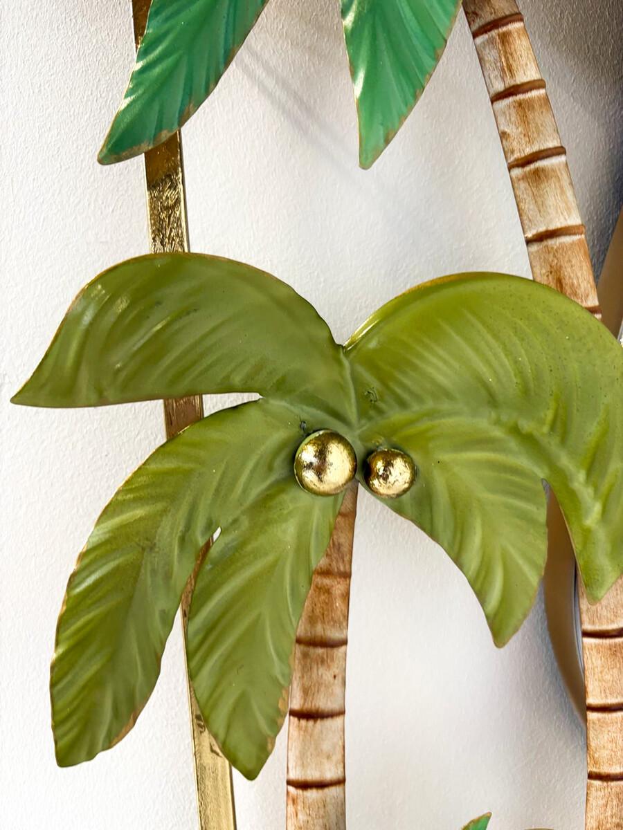 Mid-Century Modern Palm Mirror, Italy For Sale 1