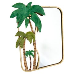 Mid-Century Modern Palm Mirror, Italy