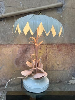Mid Century Modern Palm Tree Tischlampe Hans Kögl zugeschrieben 1970er Jahre