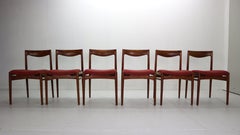 Mid-Century Modern "Pander the Hague" Set of 6 Dinning Room Chairs, 1960s
