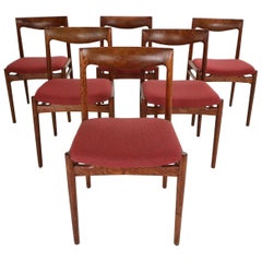 Vintage Mid-Century Modern "Pander the Hague" Set of 6 Dinning Room Chairs, 1960s