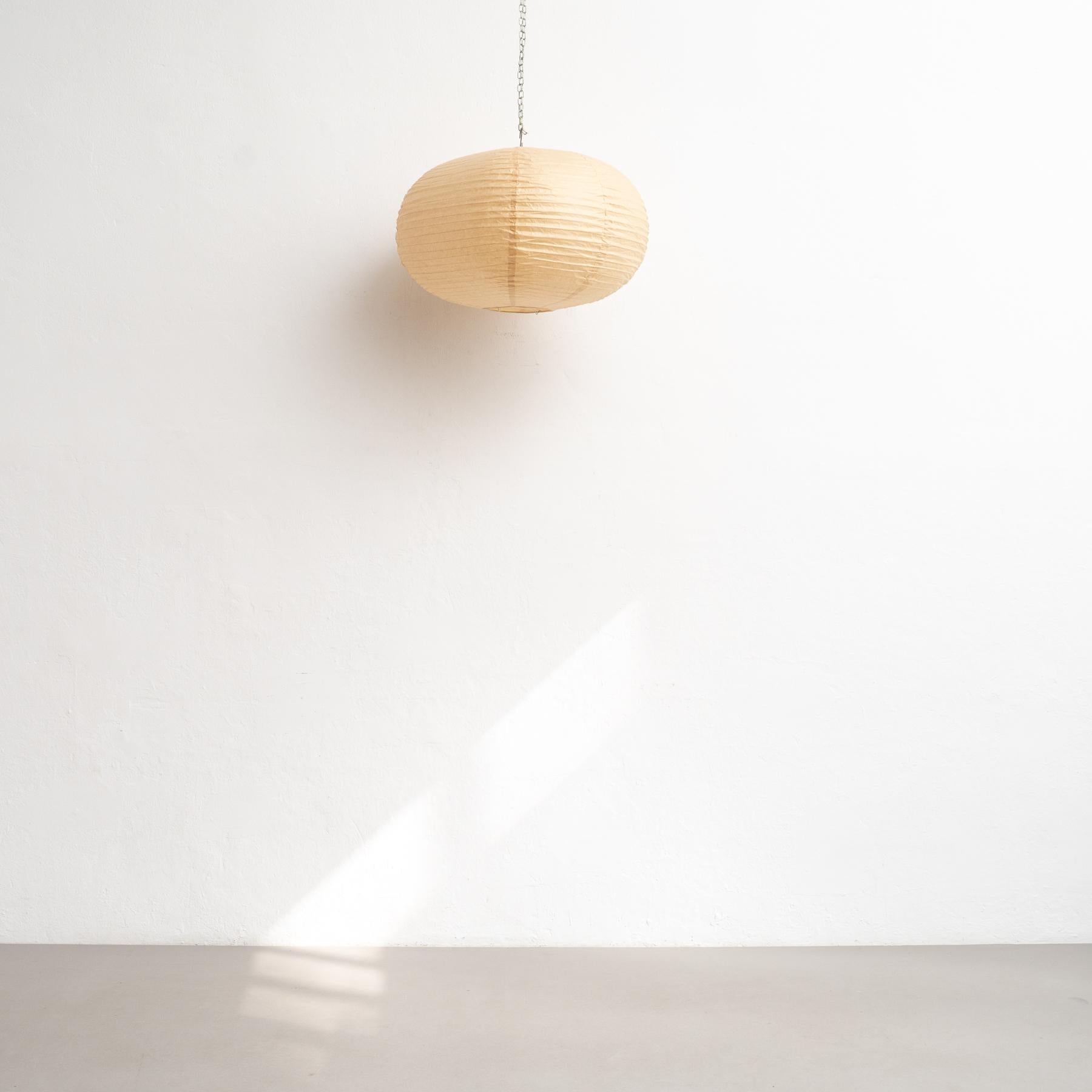 Mid Century Modern Paper Lamp After Isamu Noguchi For Sale 4