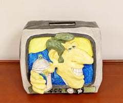 Mid-Century Modern Paper Mache Table Sculpture Signed Stephen Hansen Dated 1970s