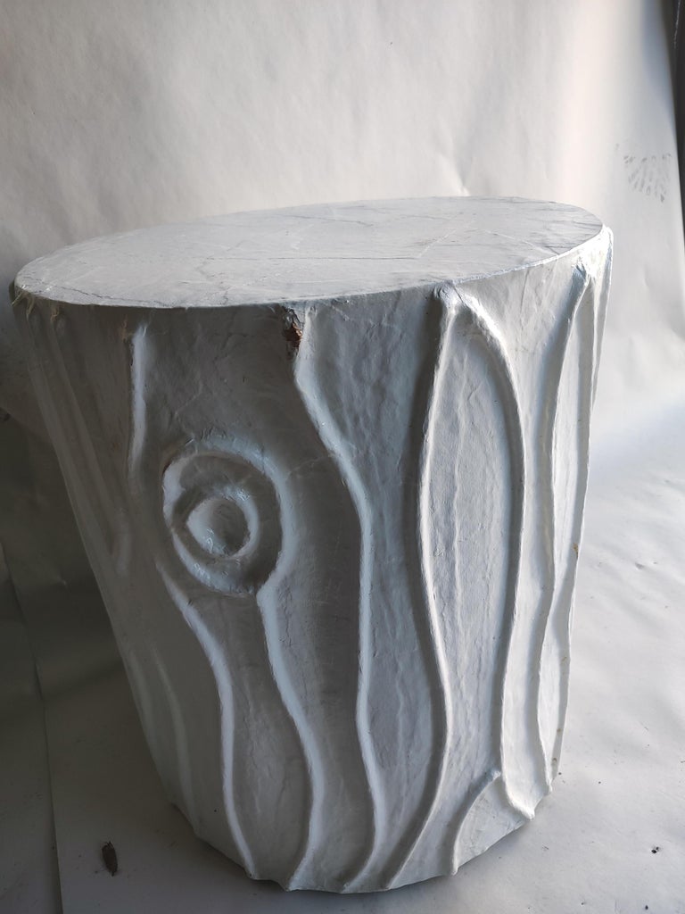 Mid-Century Modern Paper Machete Tree Trunk Form Side End Table ...