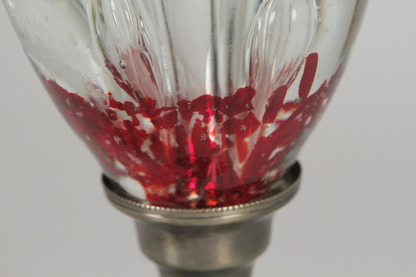 Mid-Century Modern Paperweight Art Glass Lamps 1