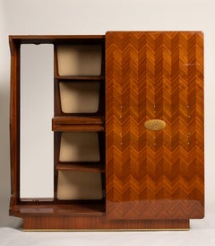 Mid-Century Modern Parquet Dressing Cabinet, Italy, 1950