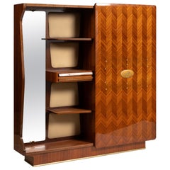 Mid-Century Modern Parquet Dressing Cabinet, Italy, 1950