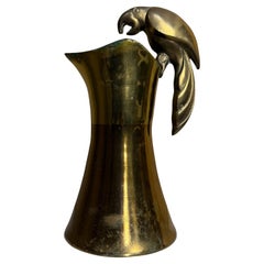 Jarra Loro Moderna de Mitad de Siglo Metales Casasdos Latón