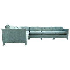 Modernes Sechsteiliges Sofa im Parsons-Stil nach Milo Baughman, Mitte des Jahrhunderts