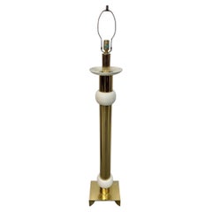 Mid-Century Modern Parzinger Style Brass Floor Lamp
