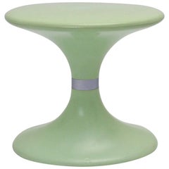 Tabouret en plastique vert pastel Carrara Matta Torino, Italie, 1970