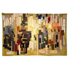 Mid-Century Modern Patchwork Tapestry, Signed and Dated, 1962