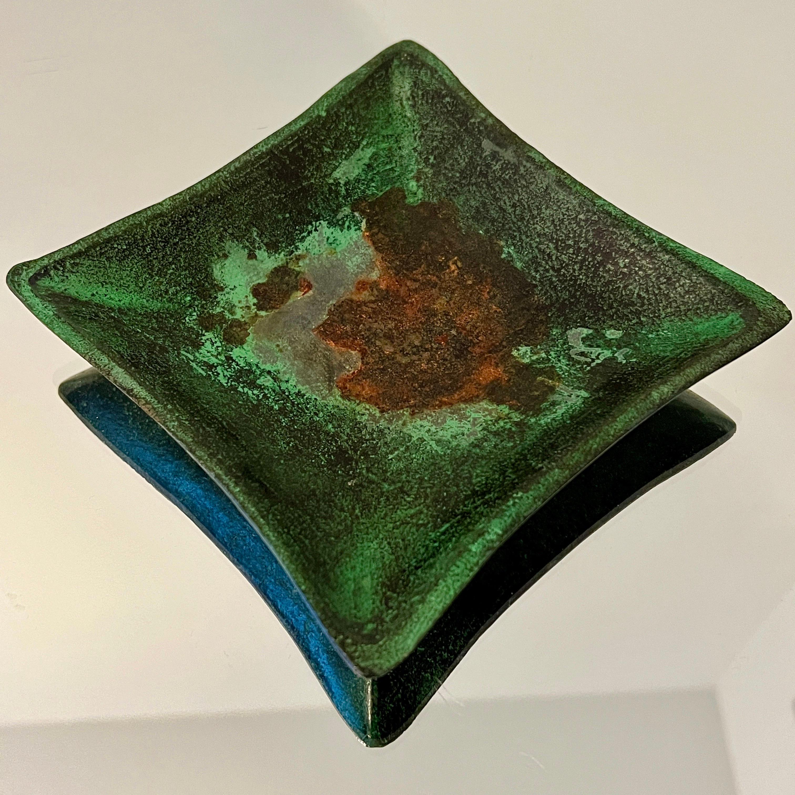 Mid-Century moderno Vide Poche o posacenere in bronzo patinato della modernità di metà secolo in vendita