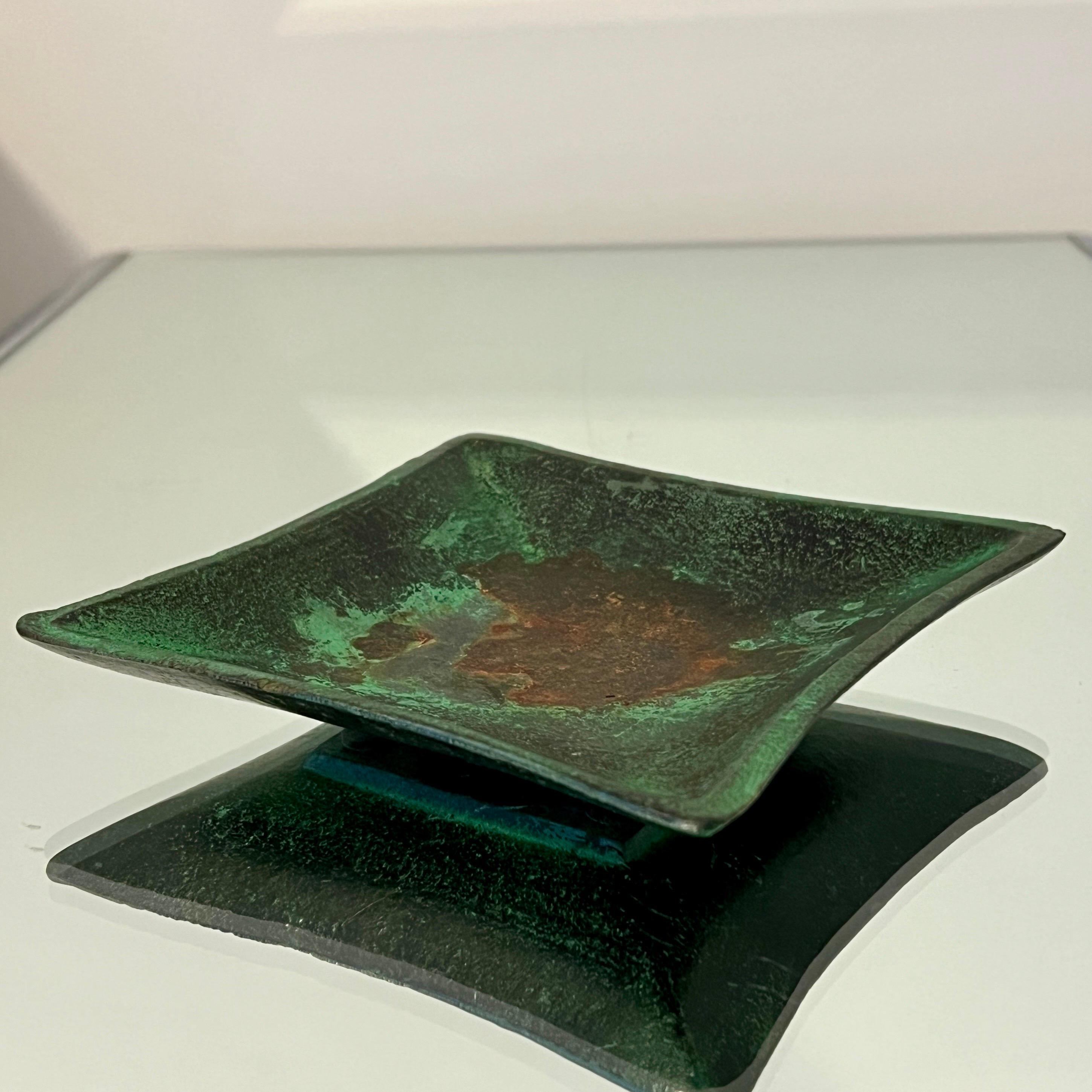 Vide Poche o posacenere in bronzo patinato della modernità di metà secolo In condizioni buone in vendita a Fort Lauderdale, FL