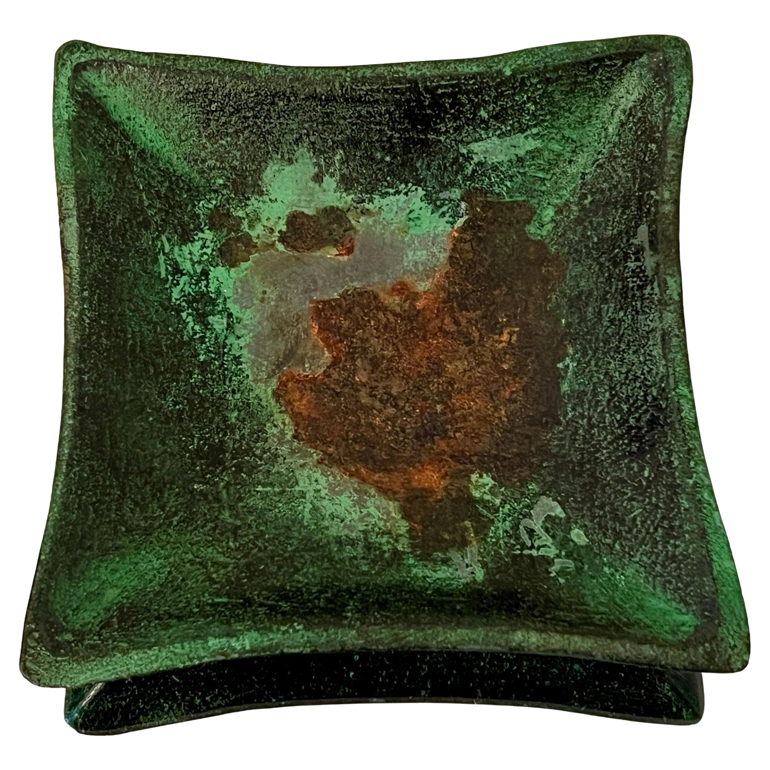 Mid-Century Modern Patinated Bronze Vide Poche or Ashtray