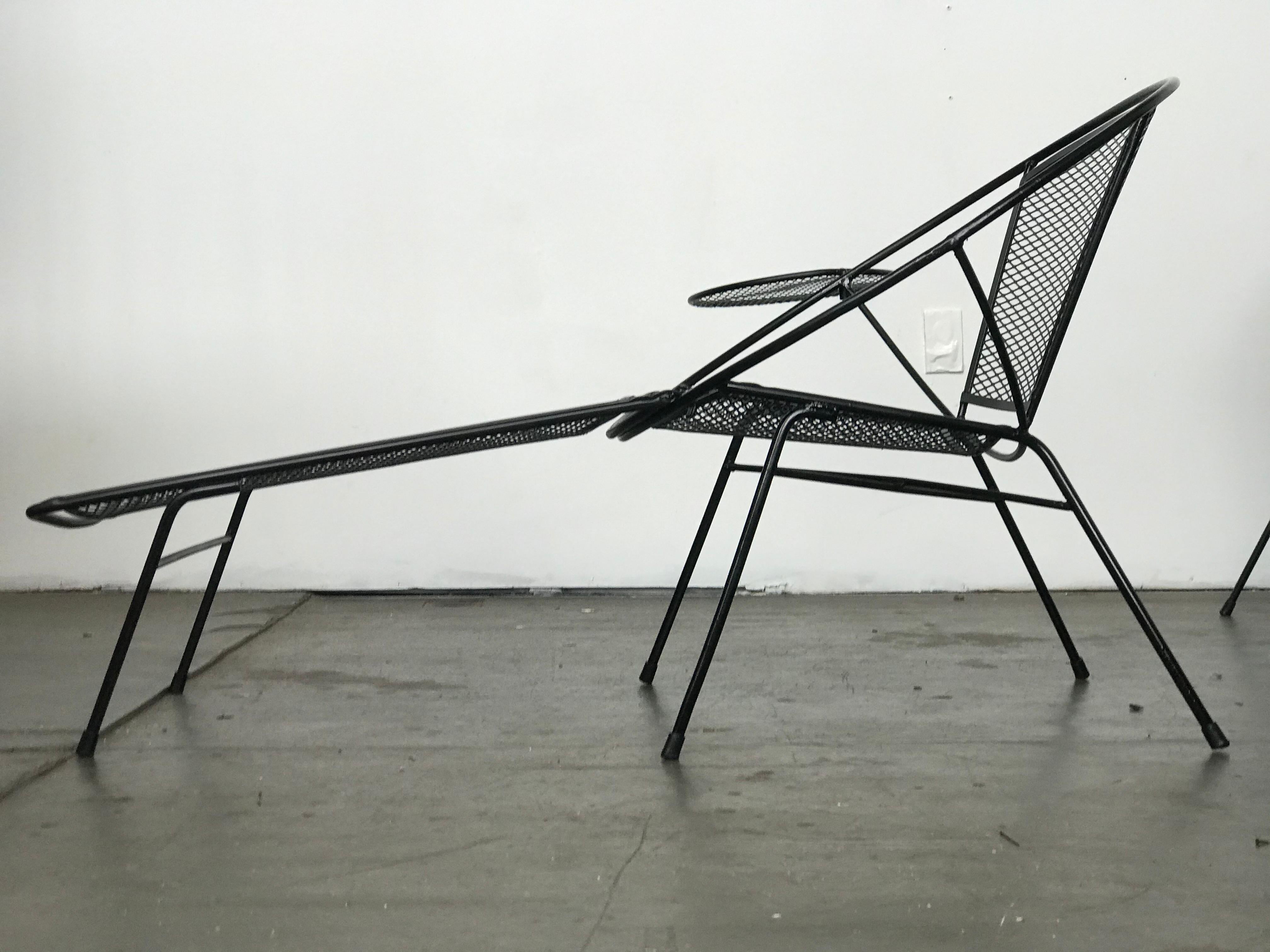 American Mid-Century Modern Patio Chaise Lounge by Maurizio Tempestini for Salterini