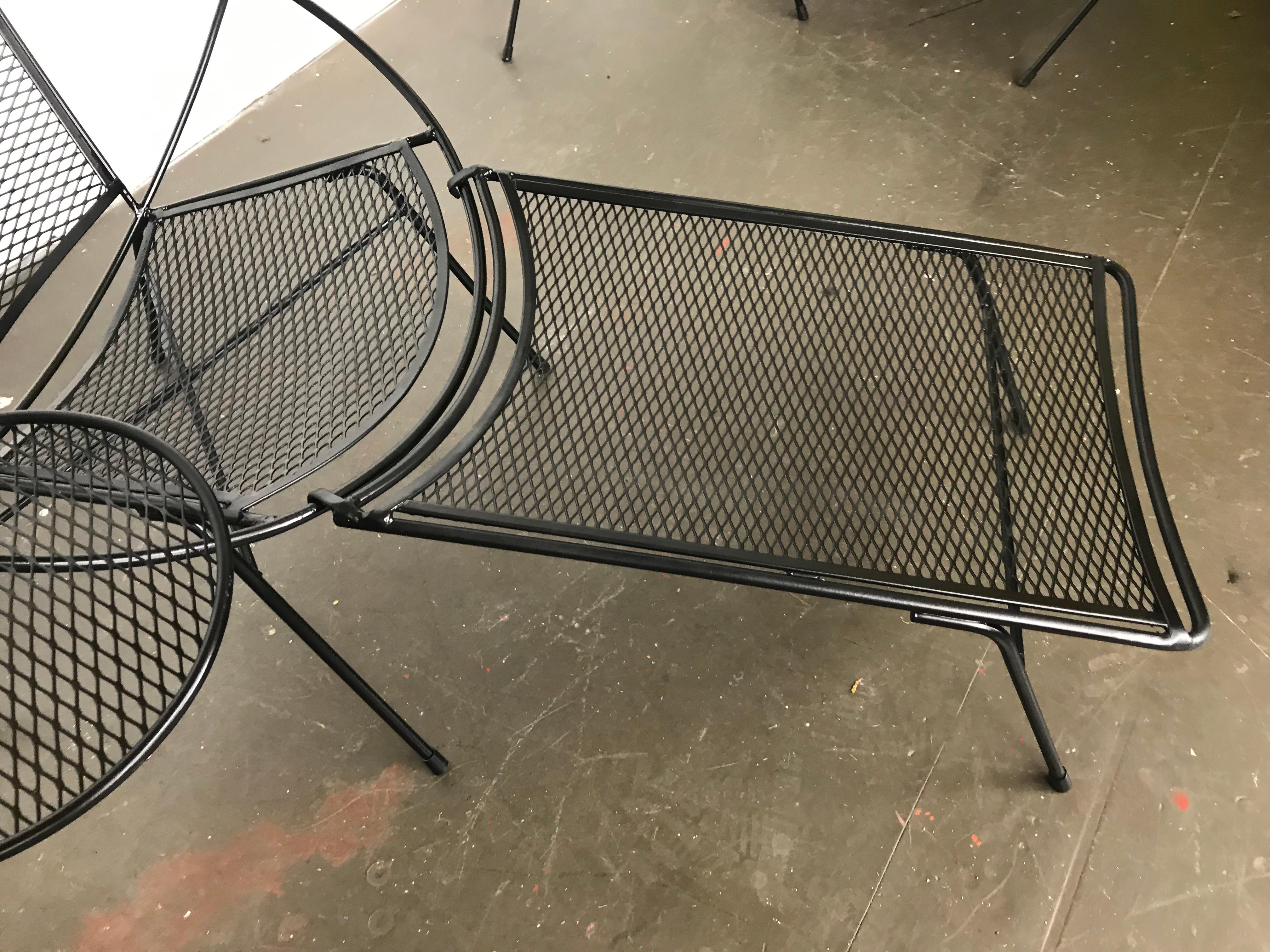 Iron Mid-Century Modern Patio Chaise Lounge by Maurizio Tempestini for Salterini