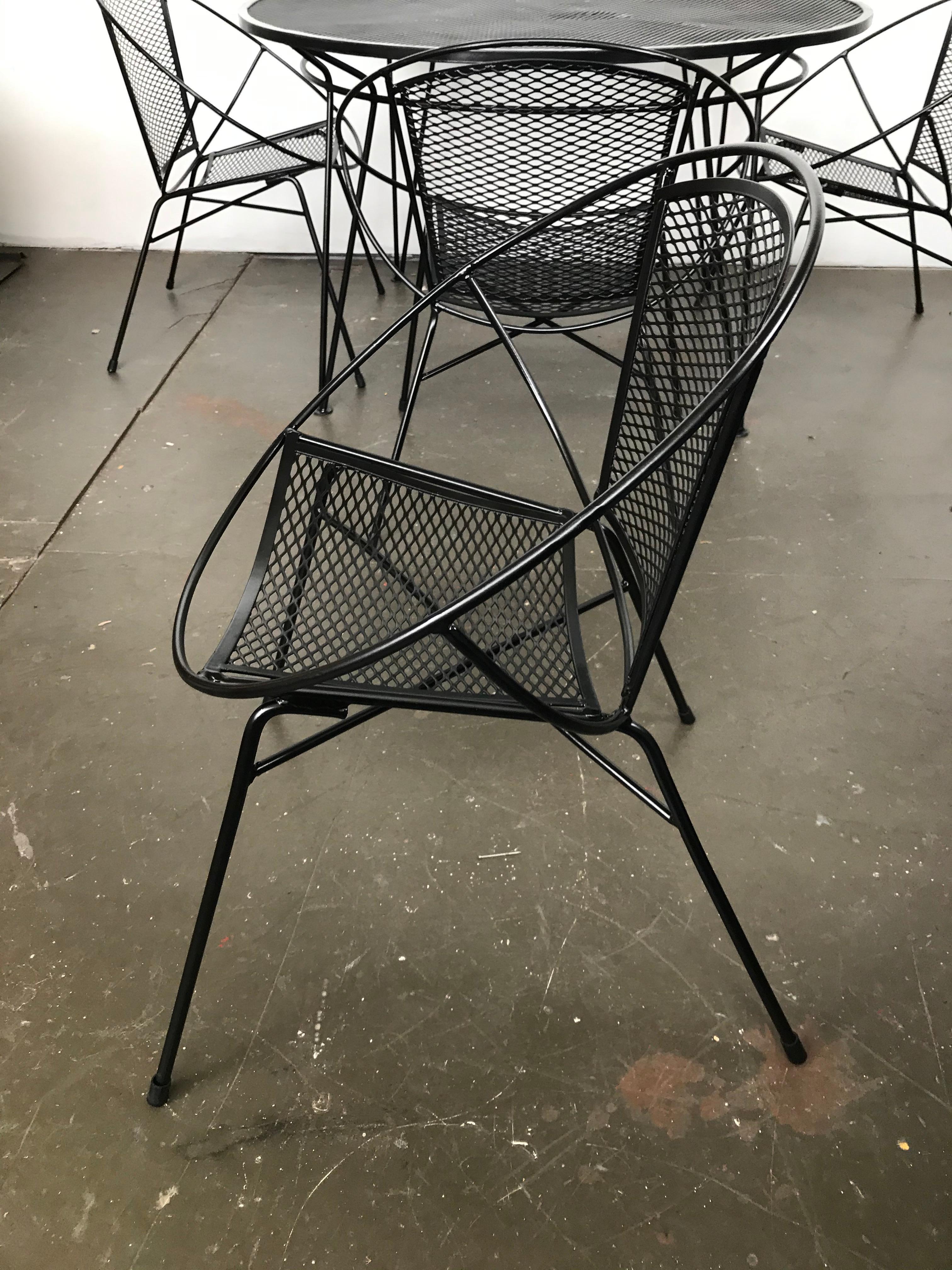 Iron Mid-Century Modern Patio Dining Set by Maurizio Tempestini  for Salterini 