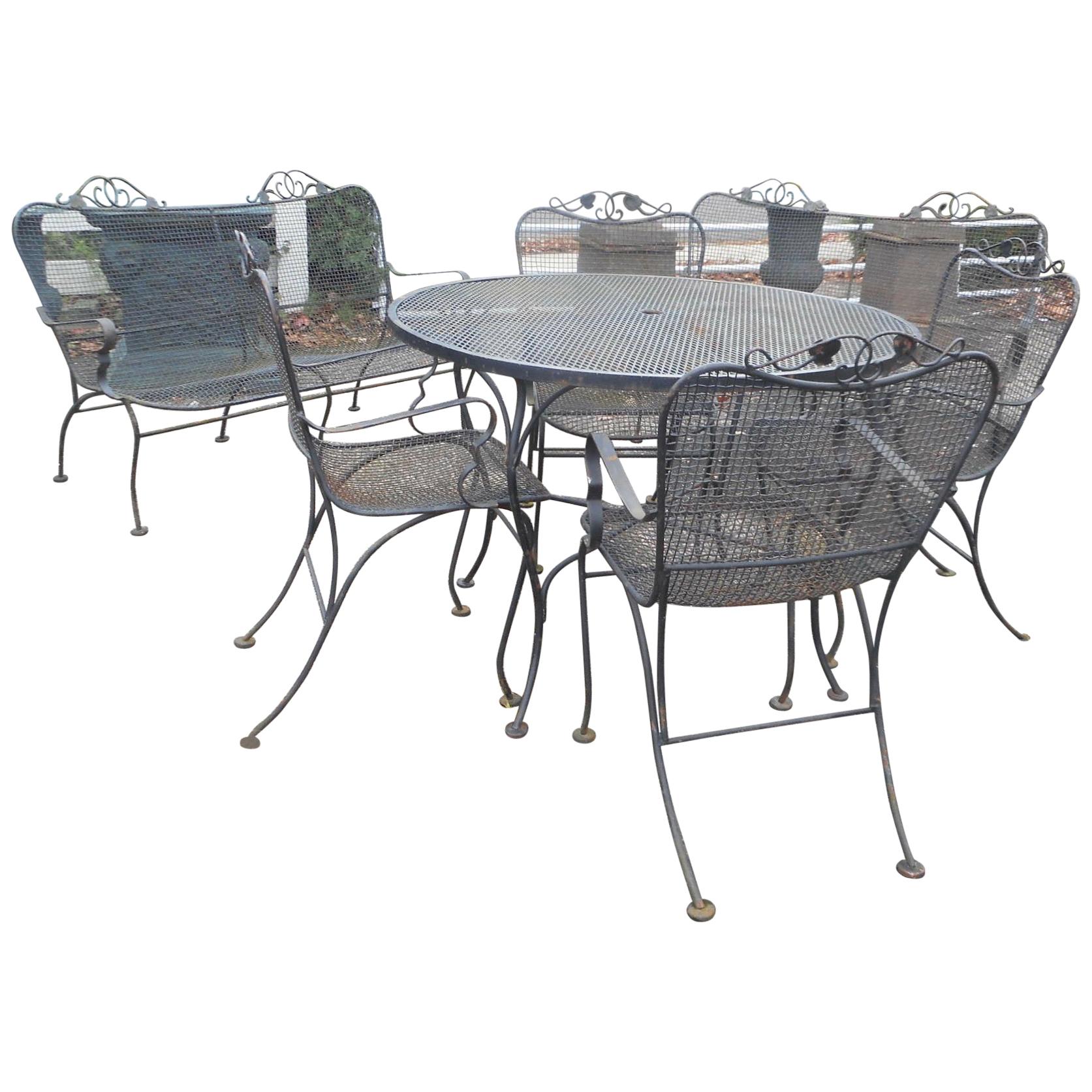 Mid-Century Modern Patio Set in the Style of Russell Woodard