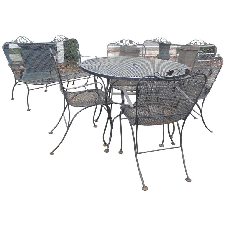 MidCentury Modern Patio Set in the Style of Russell Woodard at 1stDibs