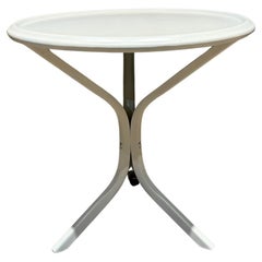 Mid-Century Modern Patio Side Table, Tripod Legs