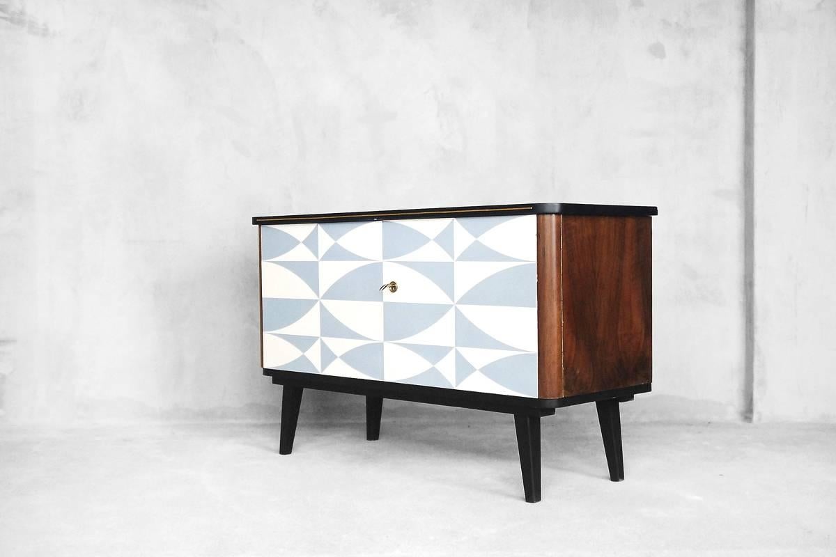 Mid-Century Modern Patterned Cabinet, 1960s 2