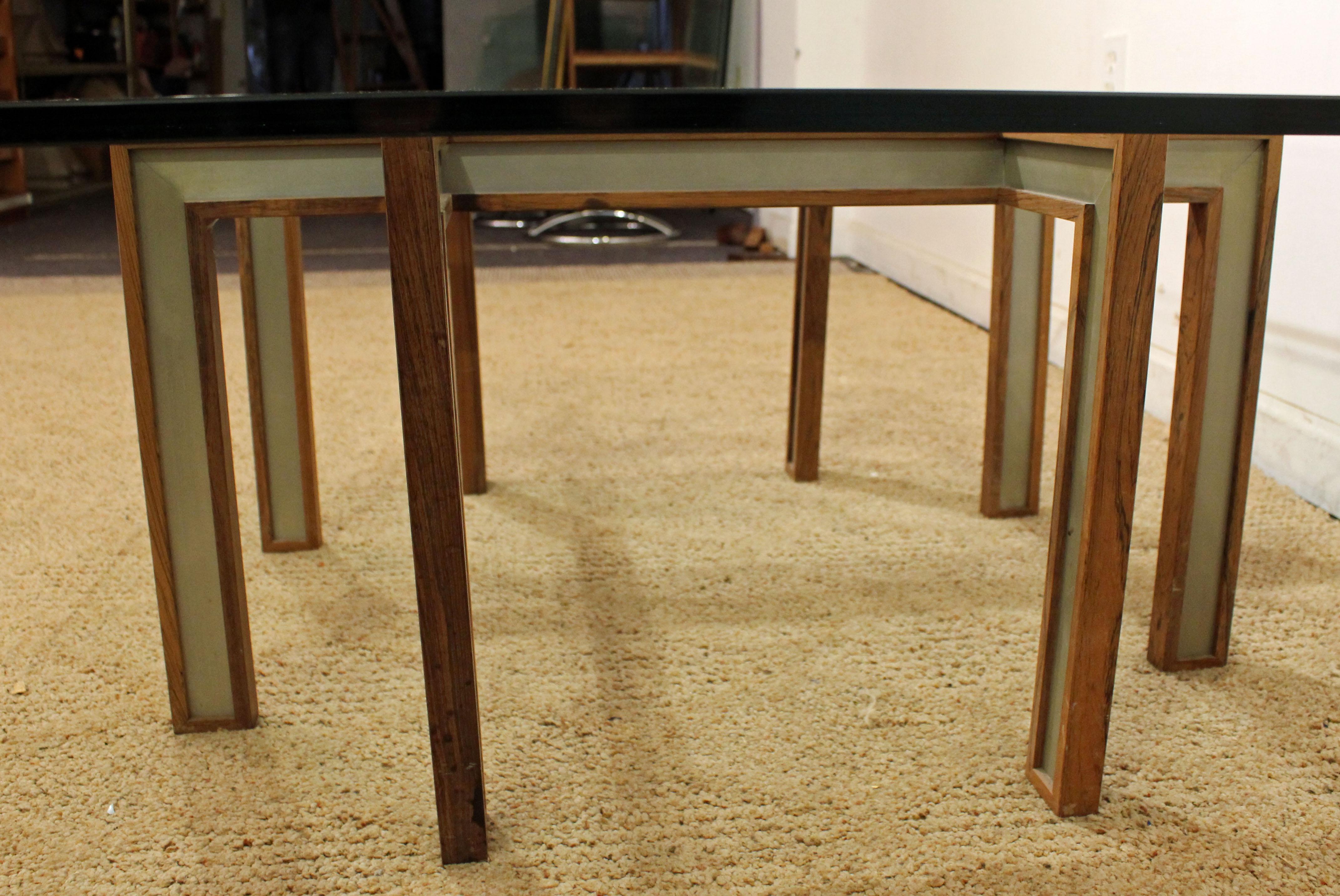 Mid-Century Modern Paul Evans Style Glass Top Coffee Table 2