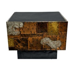 Table de cocktail ou table d'appoint carrée cubique Paul Evans, moderne du milieu du siècle dernier