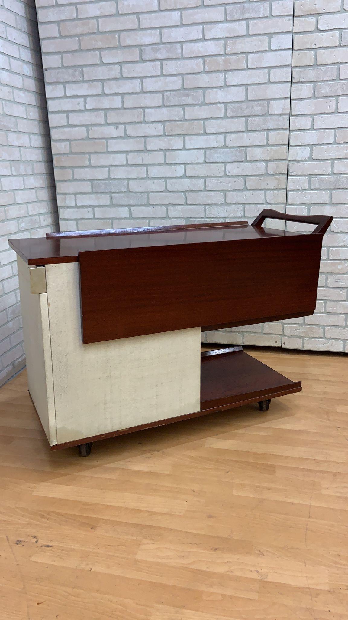 Mid-Century Modern Paul Frankl Expanding Serving Cart For Sale 1