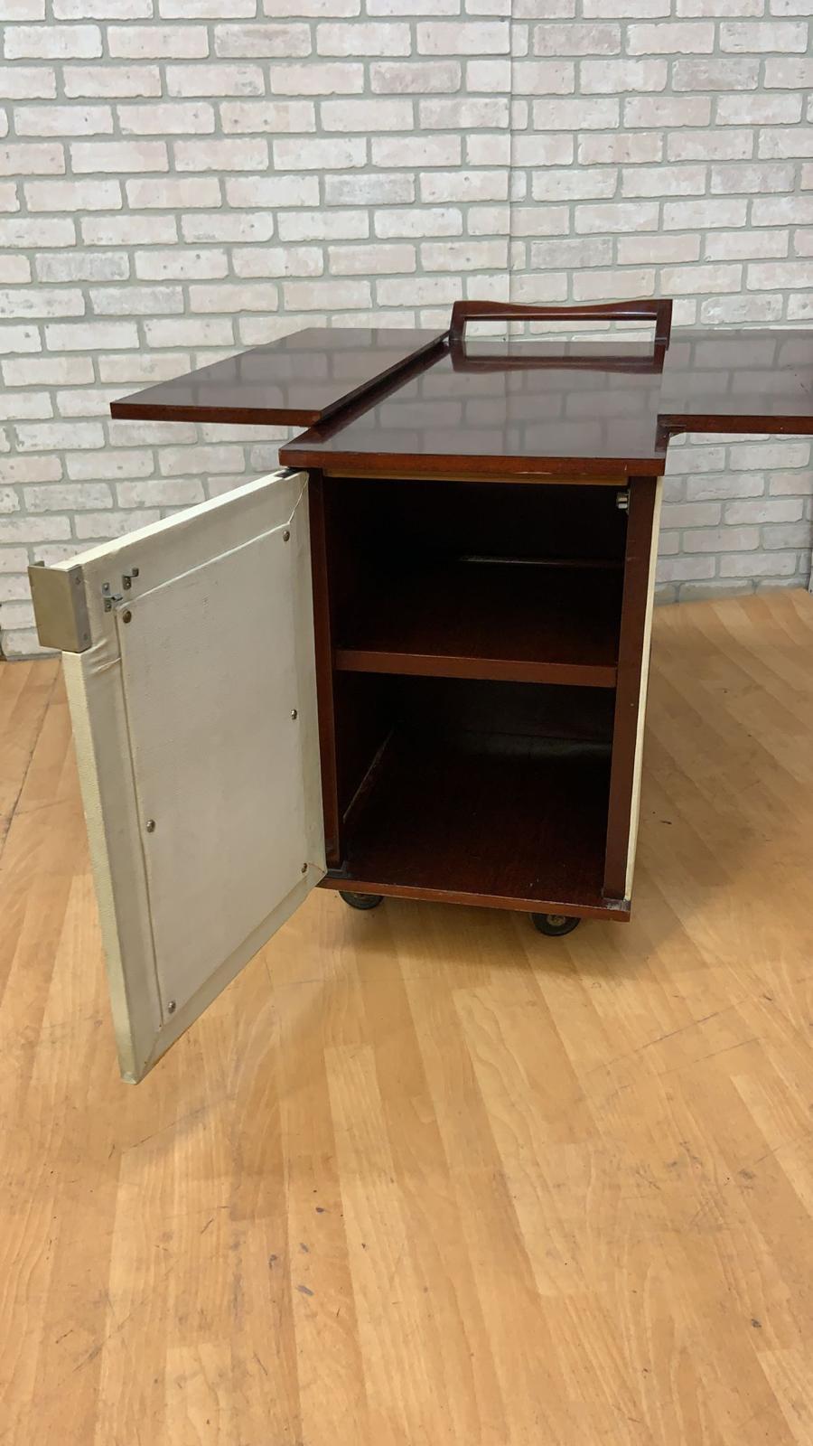 Mid-Century Modern Paul Frankl Expanding Serving Cart For Sale 2