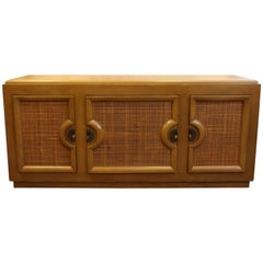 Crédence moderne du milieu du siècle Paul Laszlo Buffet Canne et Bois:: 1950s